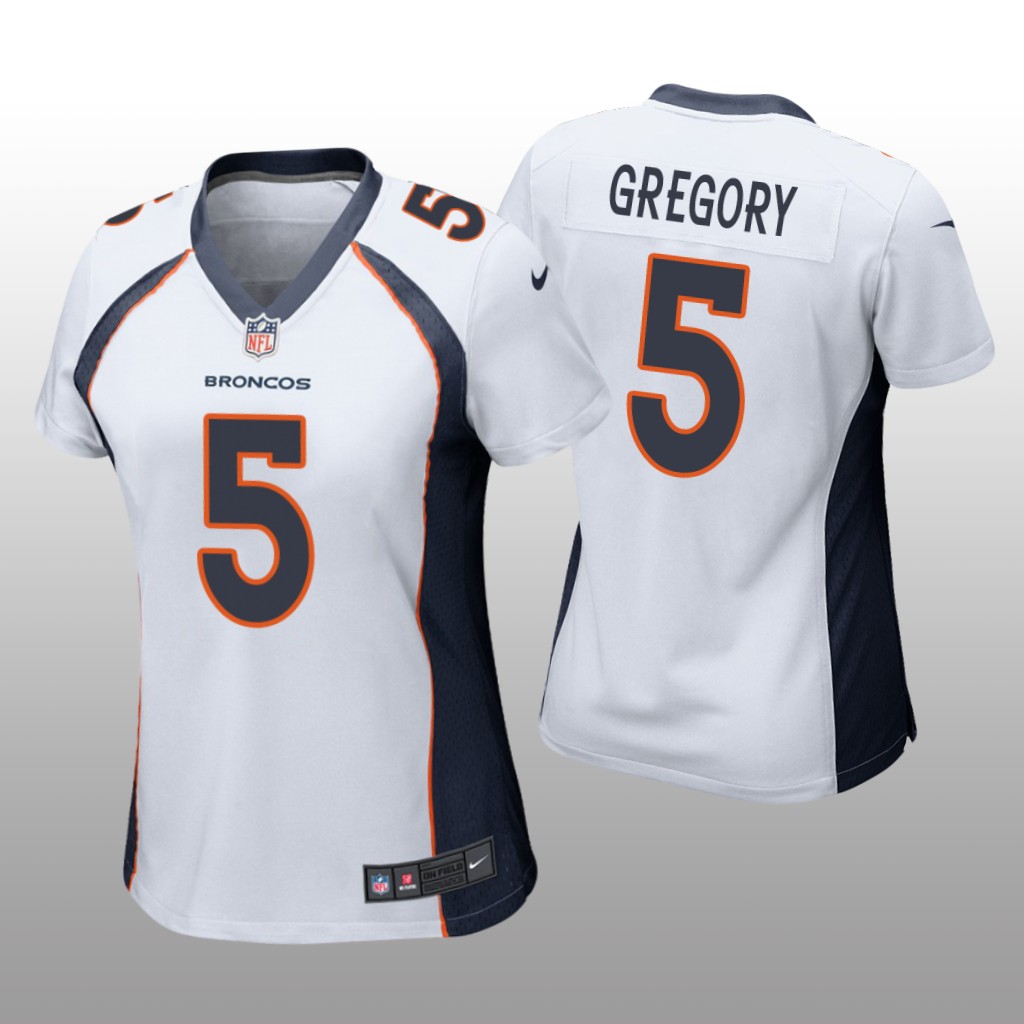 Denver Broncos Randy Gregory White Jersey Game - Women's