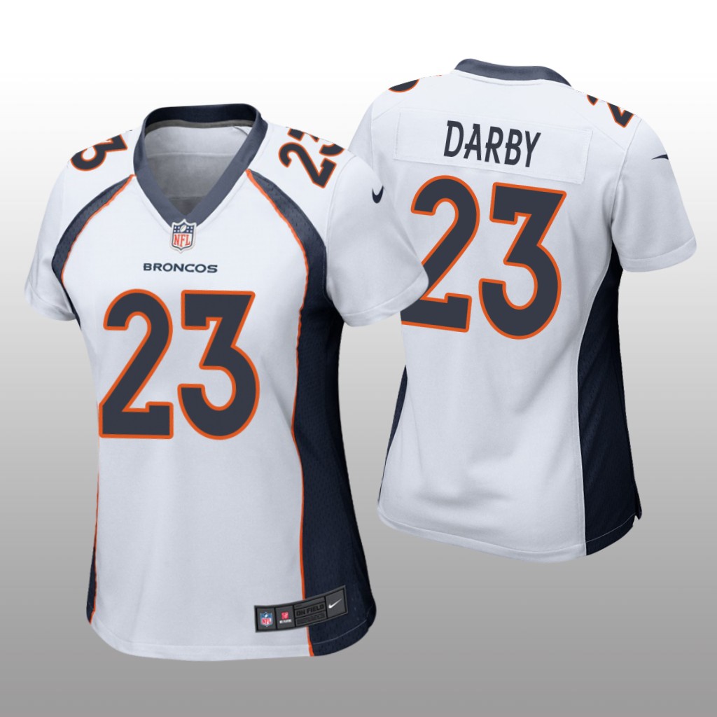 Denver Broncos Ronald Darby White Jersey Game - Women's