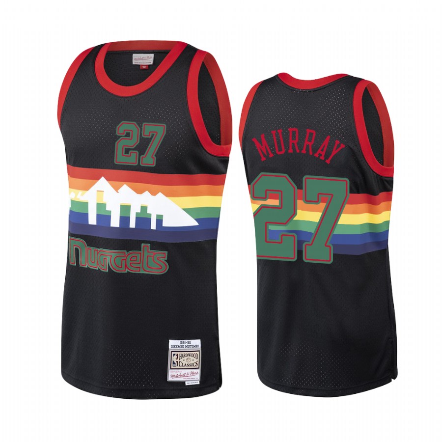 Denver Nuggets #27 Jamal Murray Hardwood Classics Christmas Black Jersey