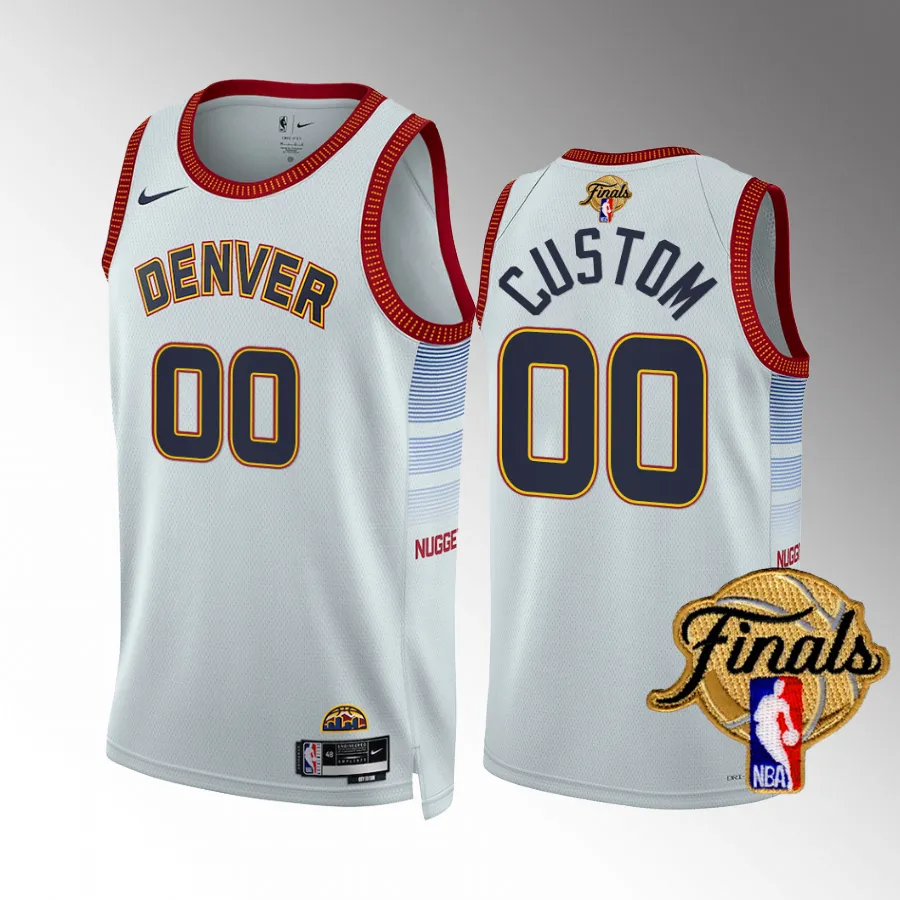 Denver Nuggets 2023 NBA Finals Custom White #00 Jersey City Edition
