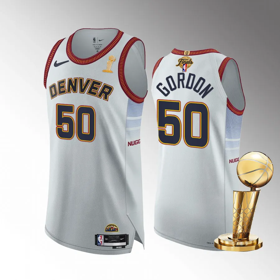 Denver Nuggets Aaron Gordon 2023 NBA Finals Champions White Jersey