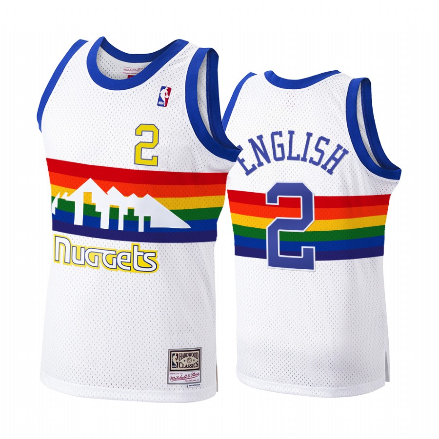 Denver Nuggets Alex English #2 Hardwood Classics 1991-92 Jersey Men's