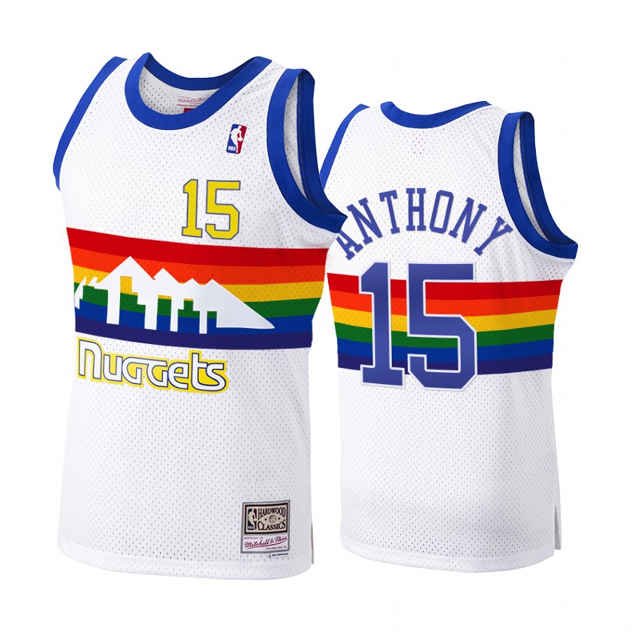 Denver Nuggets Carmelo Anthony #15 Hardwood Classics 1991-92 Jersey Men's