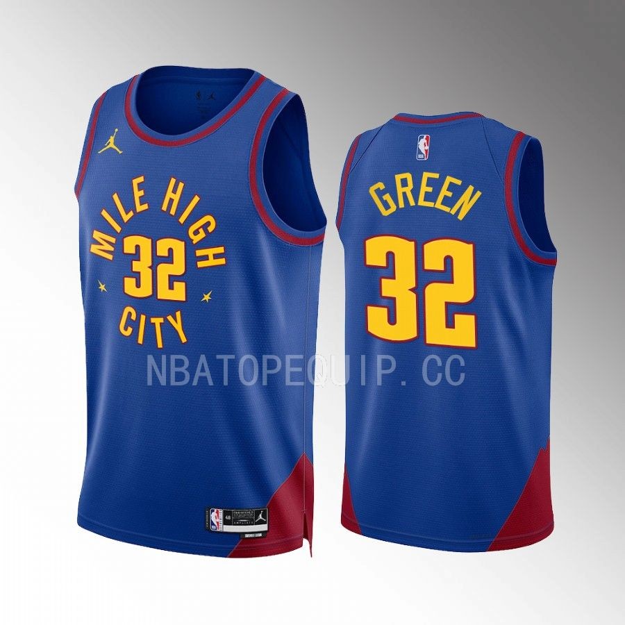 Denver Nuggets Jeff Green 2022-23 Statement Edition Blue #32 Jersey Mile High City
