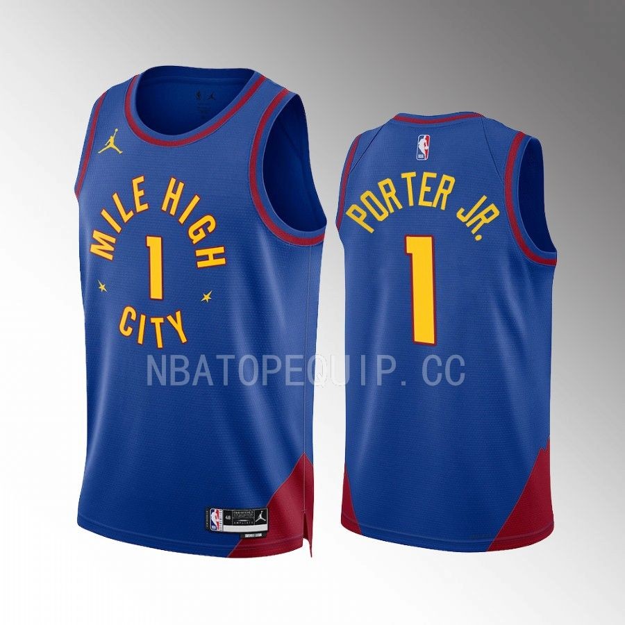 Denver Nuggets Michael Porter Jr. 2022-23 Statement Edition Blue #1 Jersey Mile High City