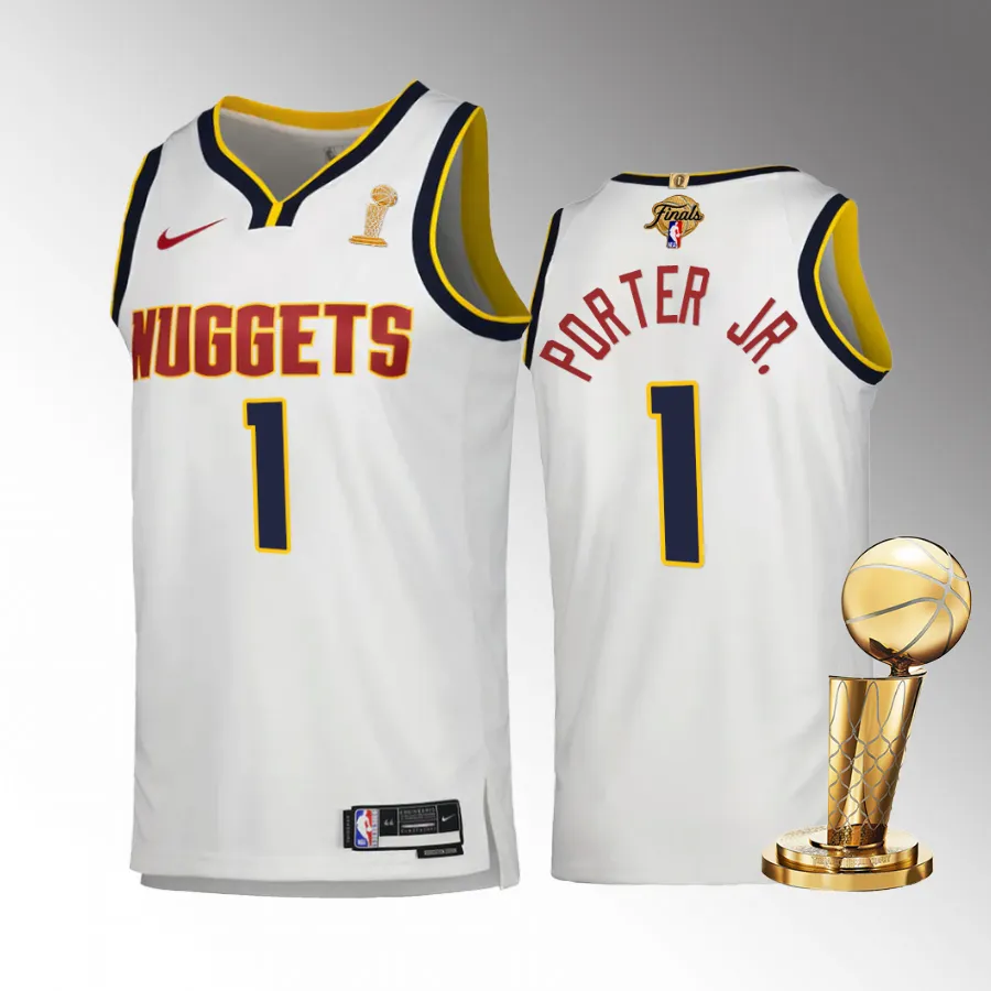 Denver Nuggets Michael Porter Jr. 2023 NBA Finals Champions Jersey White #1 Association