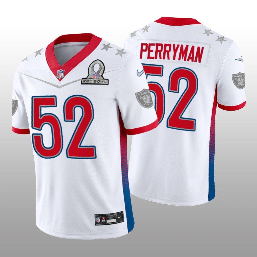 Denzel Perryman White Game Jersey 2022 AFC Pro Bowl - Men's