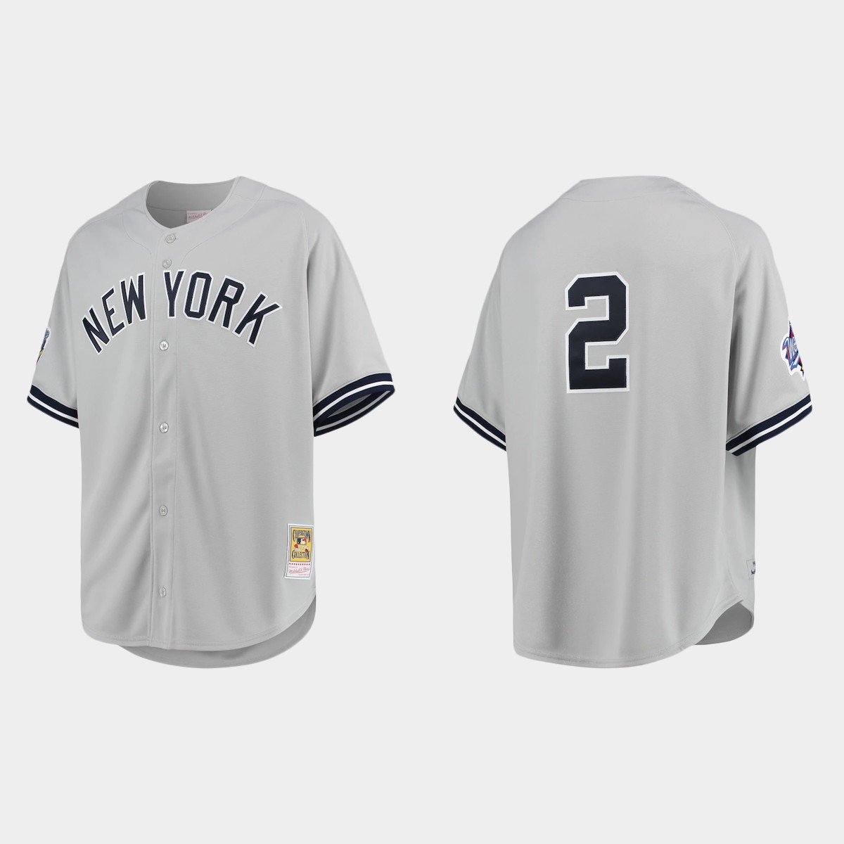 Derek Jeter New York Yankees 1998 Cooperstown Collectio Road Authenti Jersey - Gray