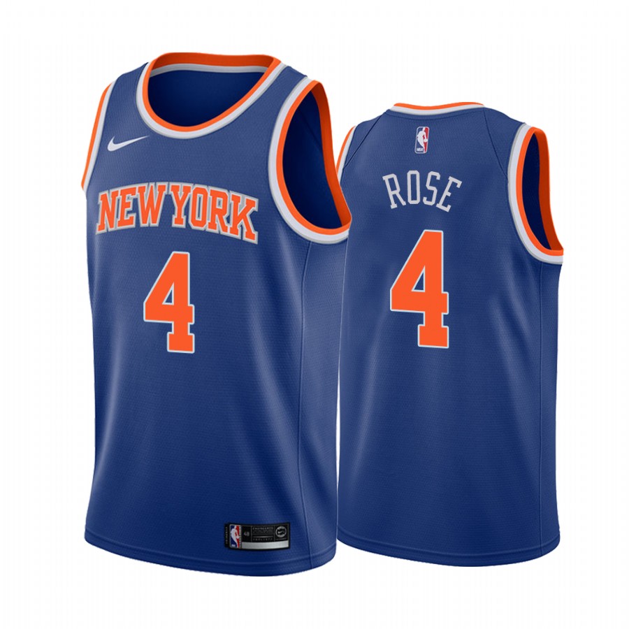 Derrick Rose New York Knicks 2020-21 Blue Icon Edition Jersey