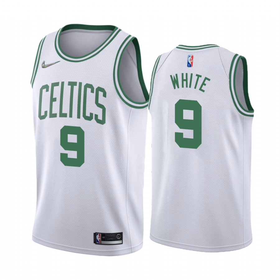 Derrick White 2022 Boston Celtics White #9 Association Edition Jersey Diamond Badge