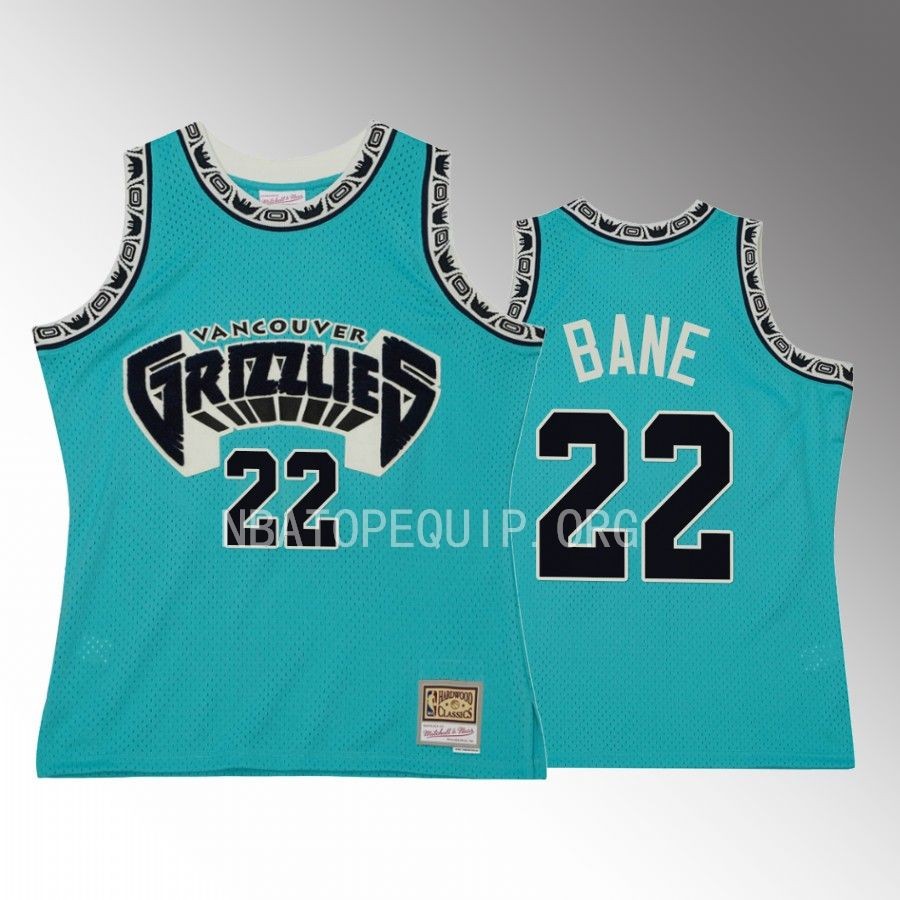 Desmond Bane #22 Memphis Grizzlies Off Court Teal Mitchell Ness Chenille Jersey