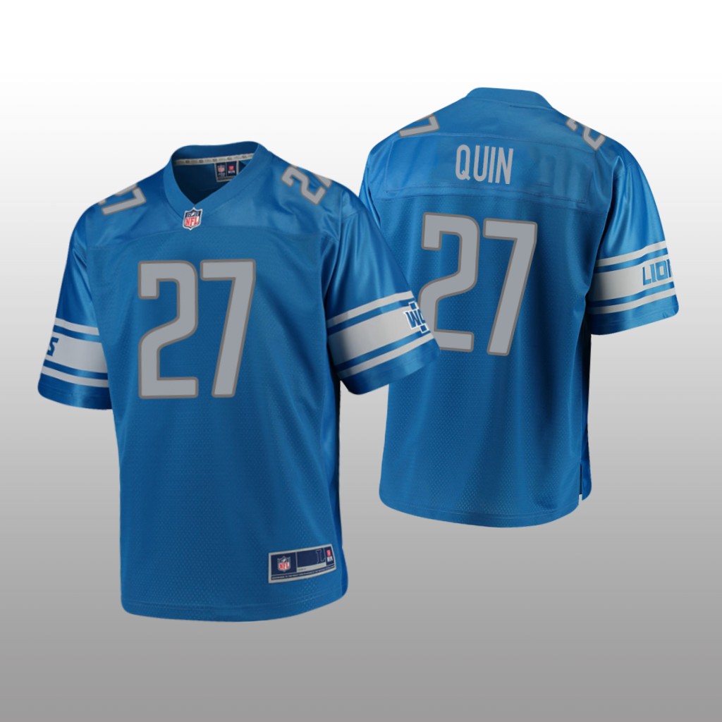 Detroit Lions #27 Blue Glover Quin Pro Line Jersey - Youth