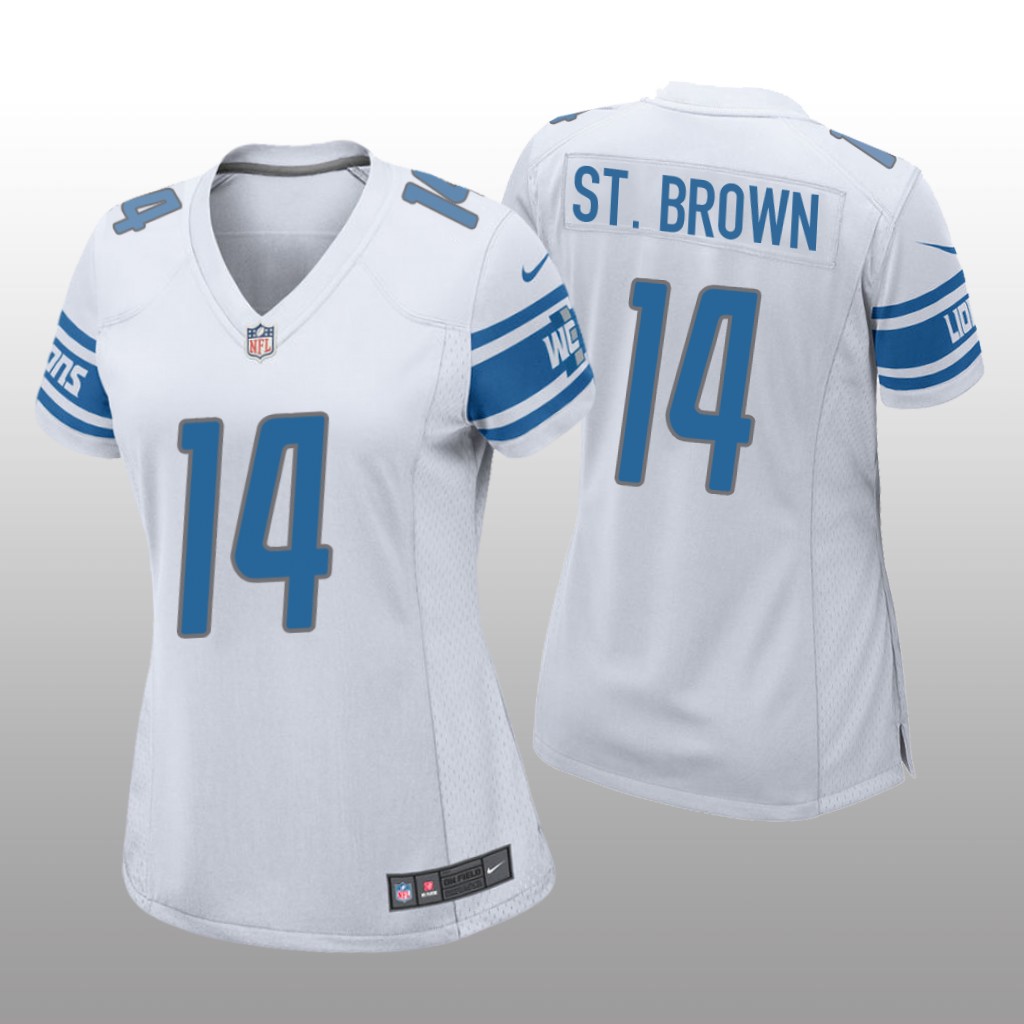Detroit Lions Amon-Ra St. Brown White Jersey Game - Women's