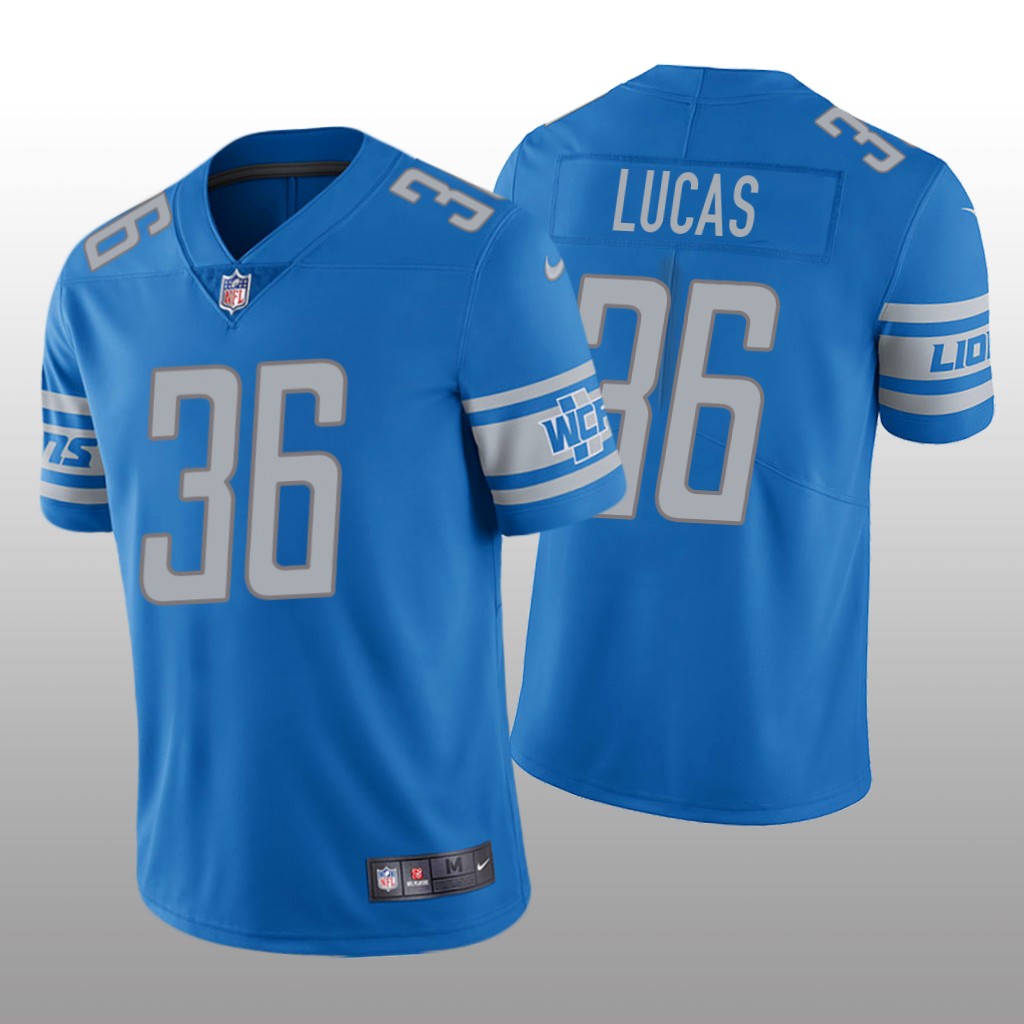 Detroit Lions Chase Lucas Light Blue Jersey Vapor Limited - Men's