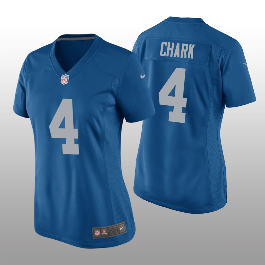Detroit Lions D.J. Chark Blue Jersey Throwback Game - Women's