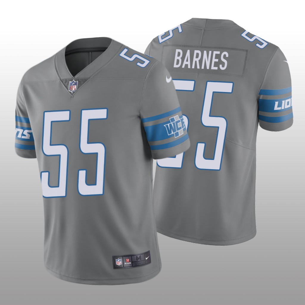 Detroit Lions Derrick Barnes Steel Jersey Color Rush Limited - Men's