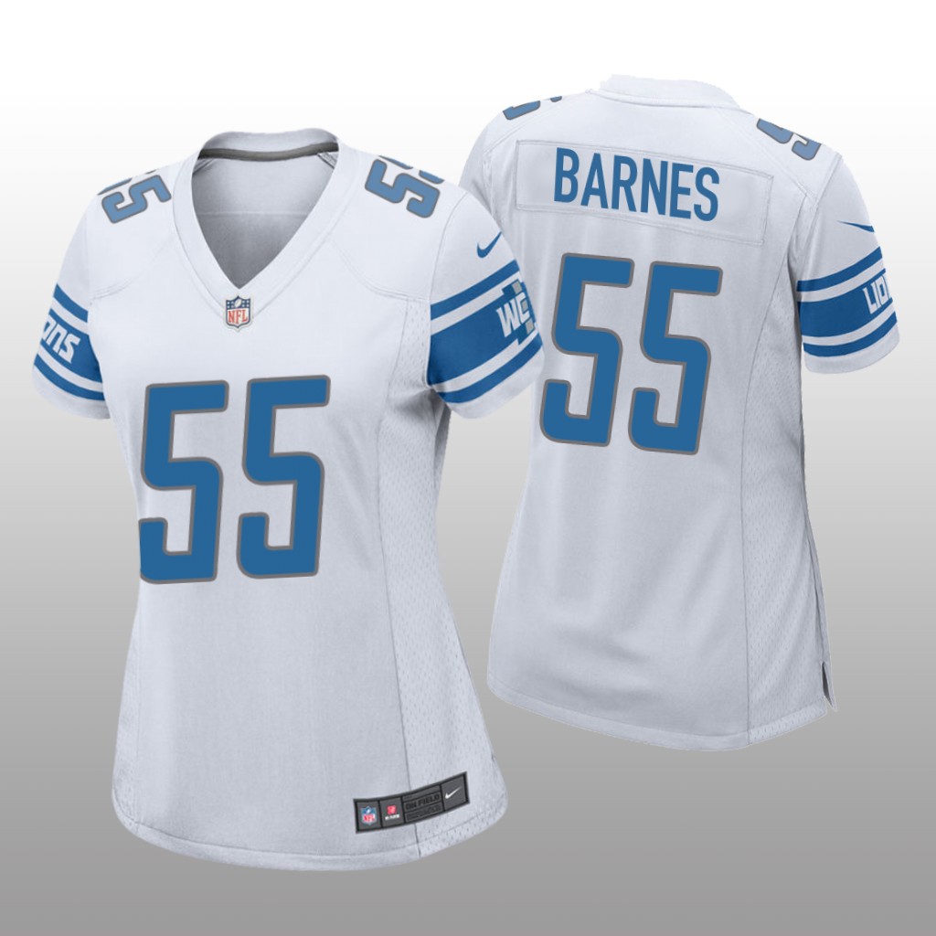 Detroit Lions Derrick Barnes White Jersey Game - Women's