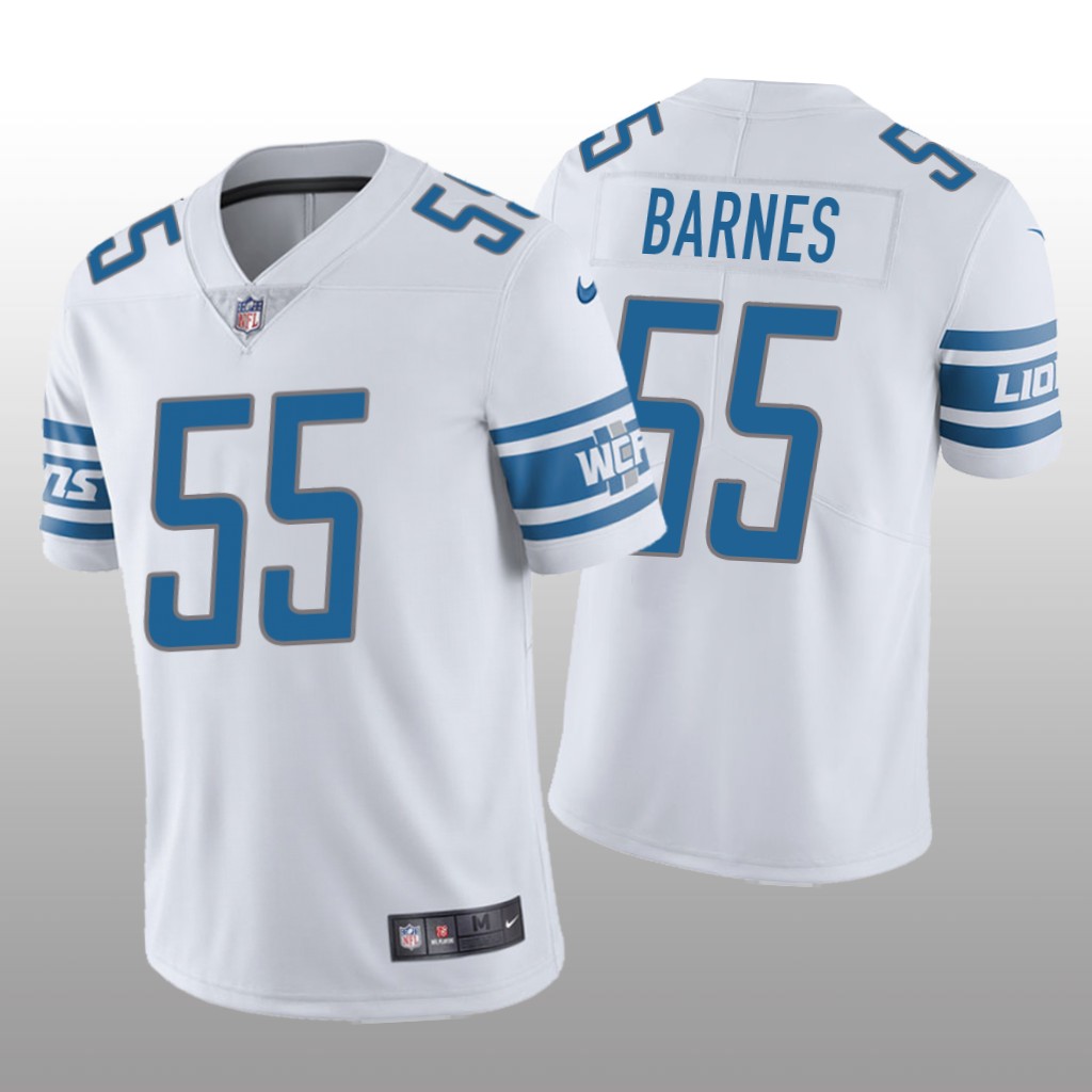 Detroit Lions Derrick Barnes White Jersey Vapor Limited - Men's