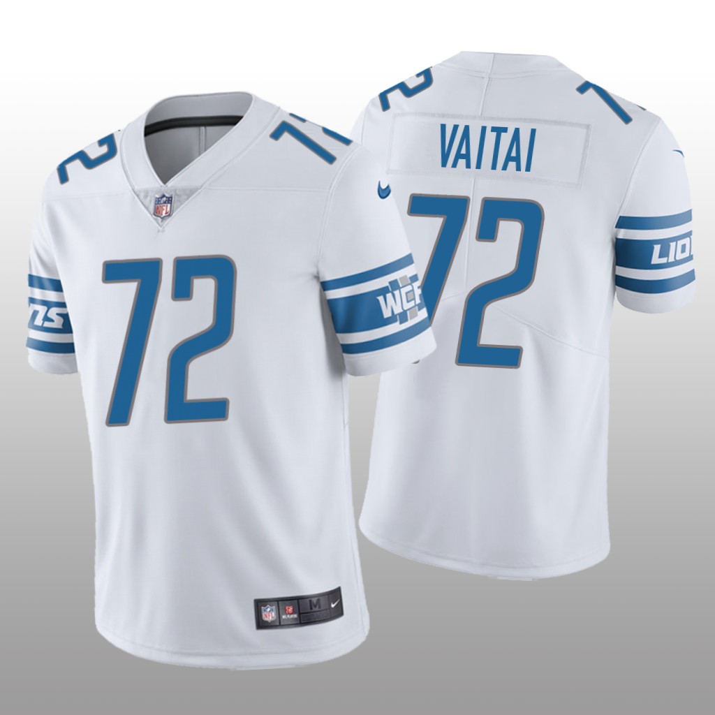 Detroit Lions Halapoulivaati Vaitai White Jersey Vapor Limited - Men's