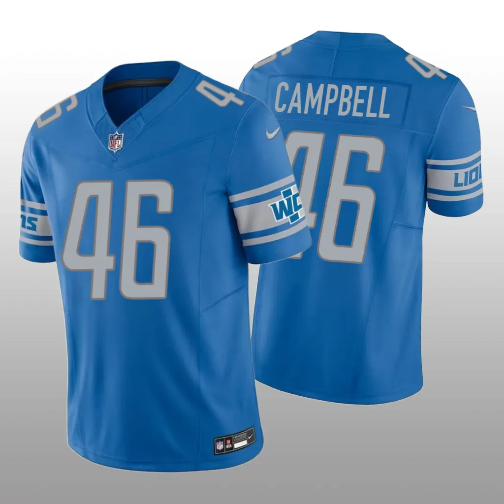 Detroit Lions Jack Campbell Blue Jersey Vapor F.U.S.E. Limited  - Men's