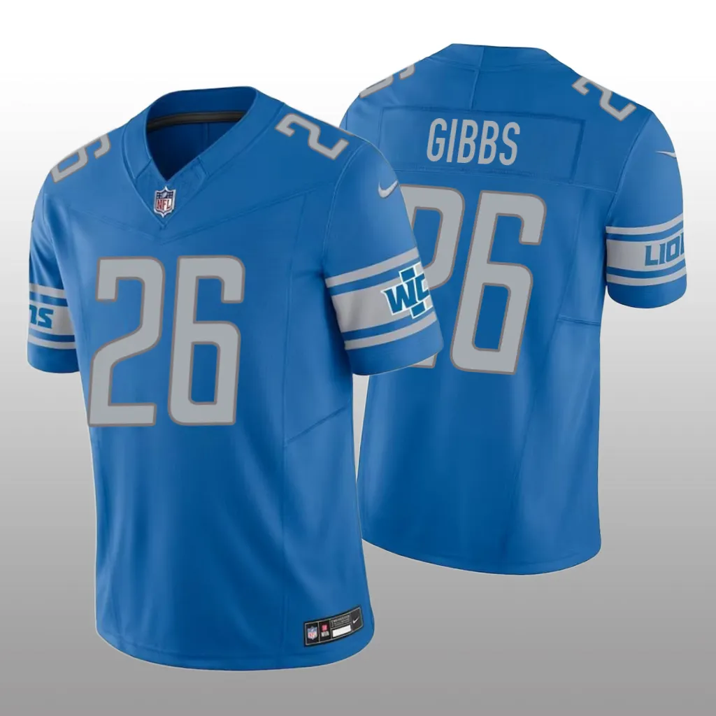 Detroit Lions Jahmyr Gibbs Blue Jersey Vapor F.U.S.E. Limited  - Men's