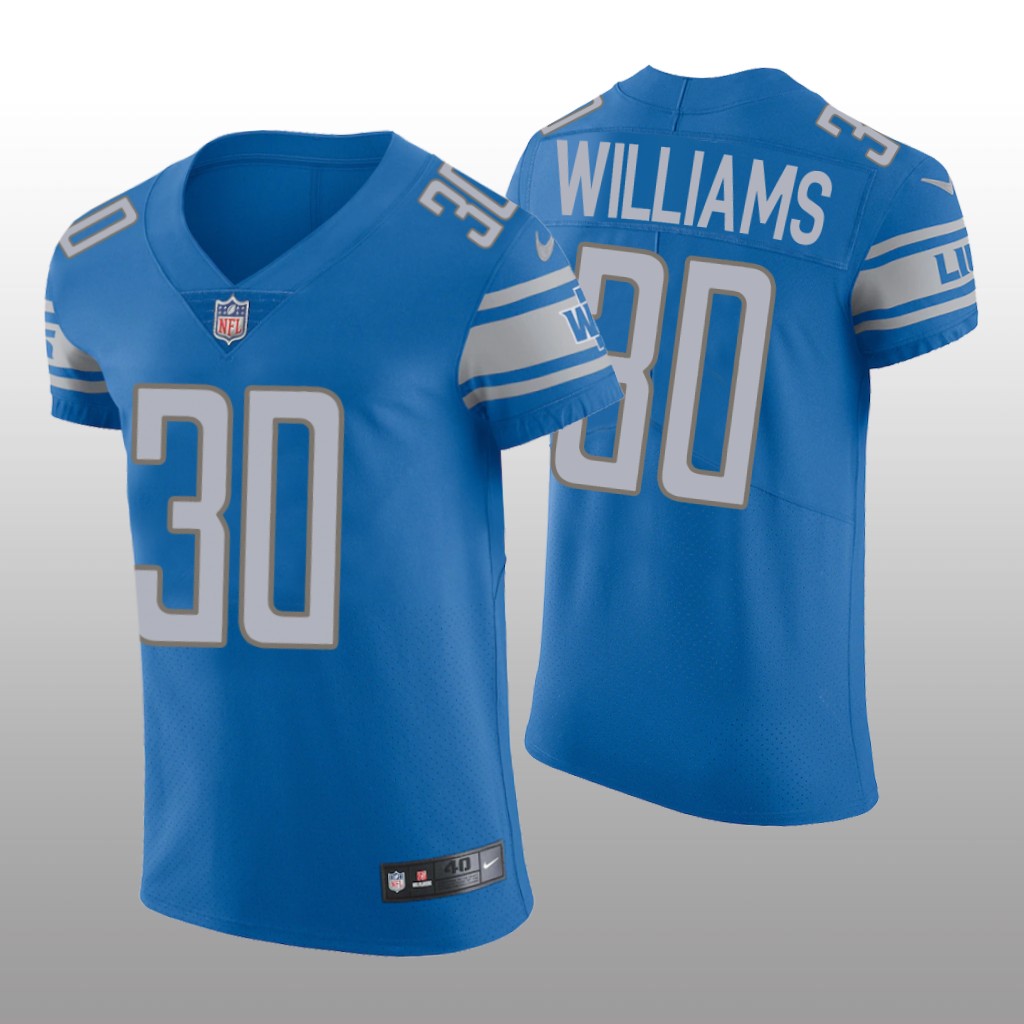 Detroit Lions Jamaal Williams Blue Jersey Vapor Elite Men's