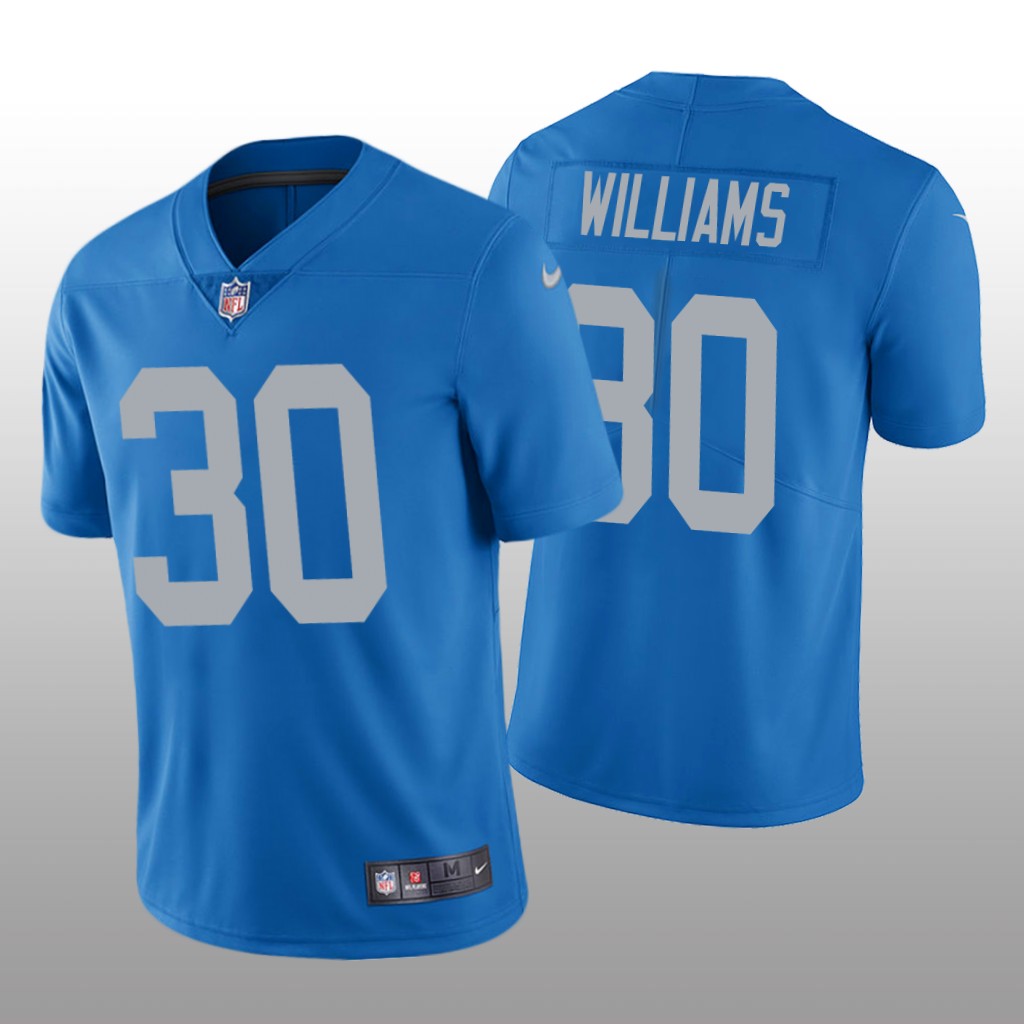 Detroit Lions Jamaal Williams Blue Jersey Vapor Limited - Men's