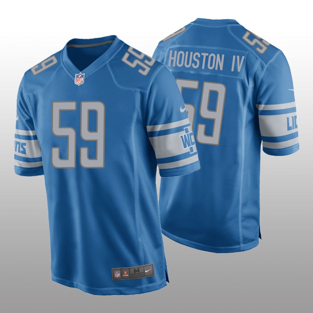 Detroit Lions James Houston IV Blue Jersey Game - Men's