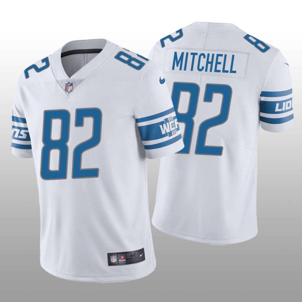 Detroit Lions James Mitchell White Jersey Vapor Limited - Men's