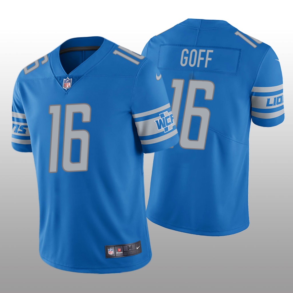 Detroit Lions Jared Goff Light Blue Jersey Vapor Limited - Men's