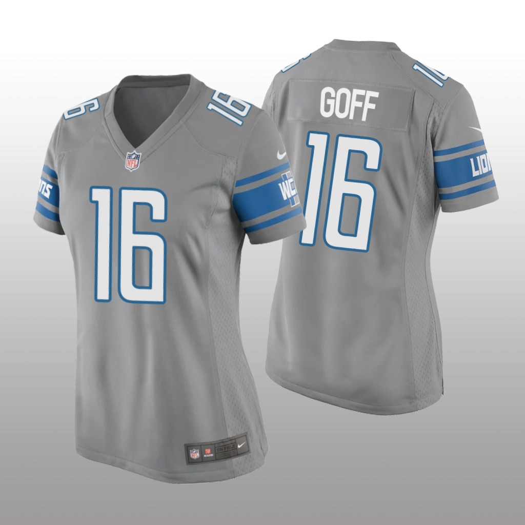 Detroit Lions Jared Goff Silver Jersey Game - Women's