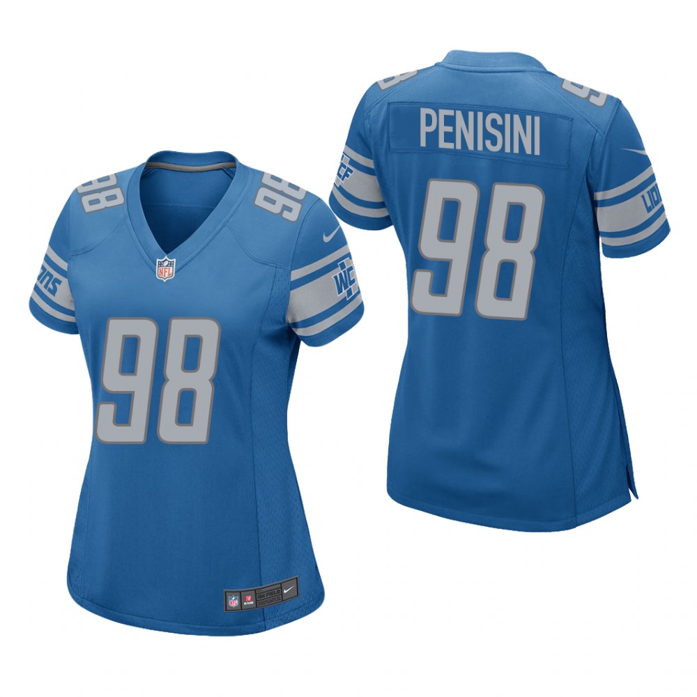 Detroit Lions John Penisini Blue Jersey Game - Women's