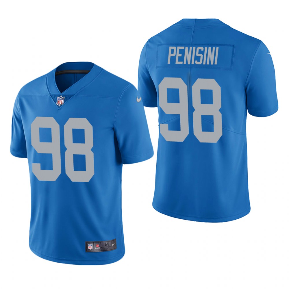 Detroit Lions John Penisini Blue Jersey Vapor Limited - Men's