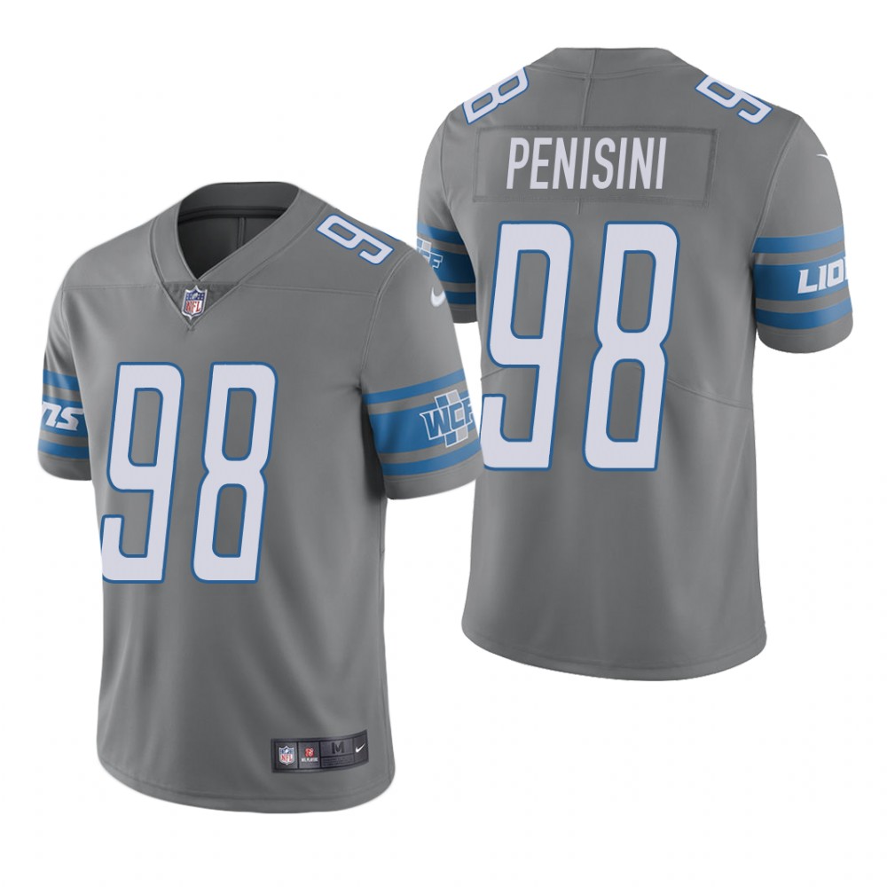 Detroit Lions John Penisini Steel Jersey Color Rush Limited - Men's