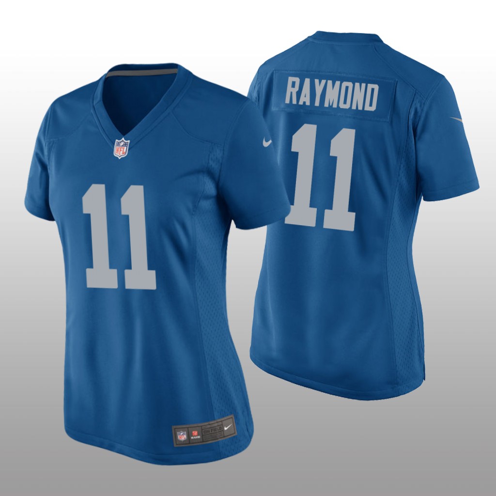 Detroit Lions Kalif Raymond Blue Jersey Throwback Game - Women's