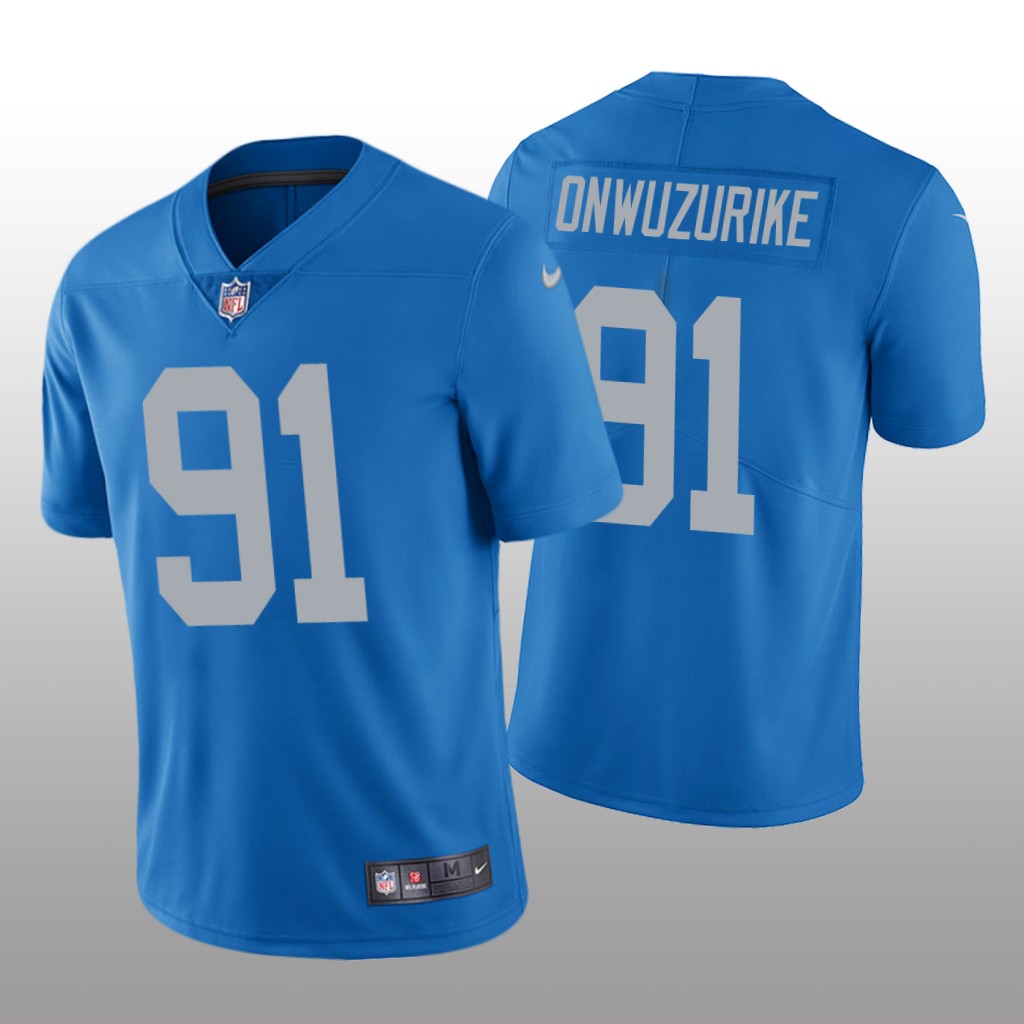 Detroit Lions Levi Onwuzurike Blue Jersey Vapor Limited Vapor Limited - Men's
