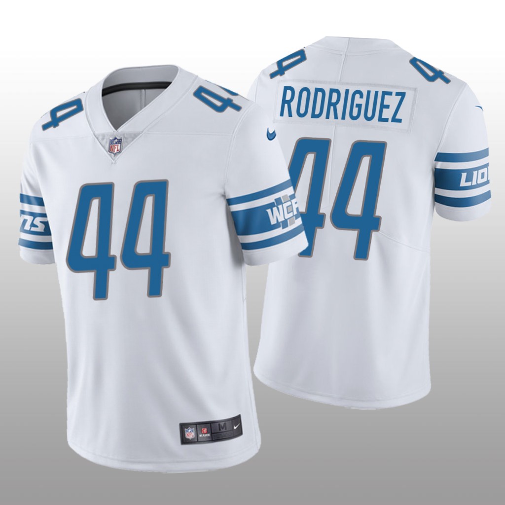 Detroit Lions Malcolm Rodriguez White Jersey Vapor Limited - Men's