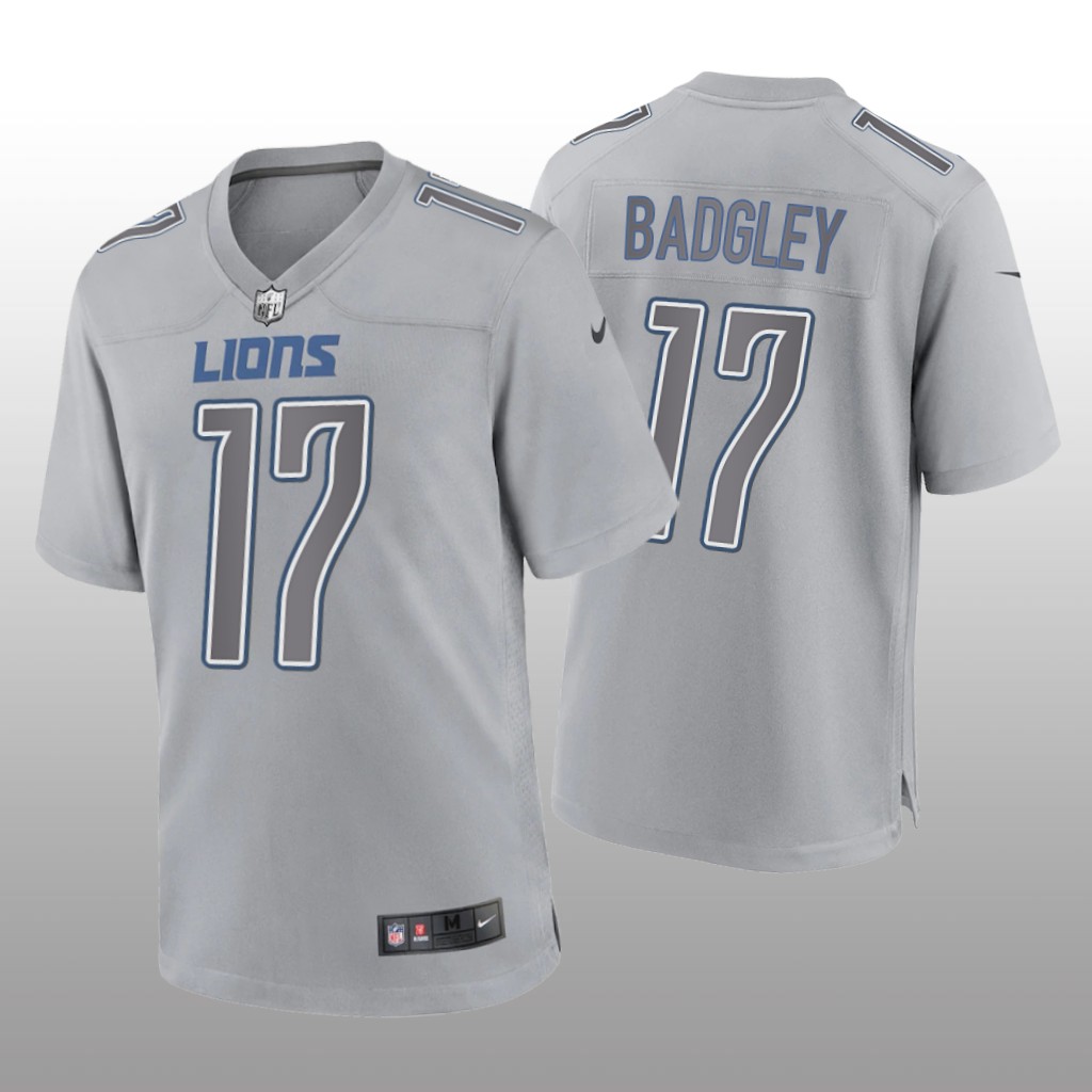 Detroit Lions Michael Badgley Gray Jersey Atmosphere Fashion Game - Men's