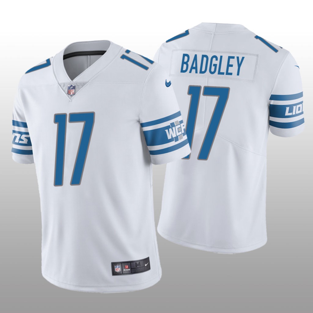 Detroit Lions Michael Badgley White Jersey Vapor Limited - Men's