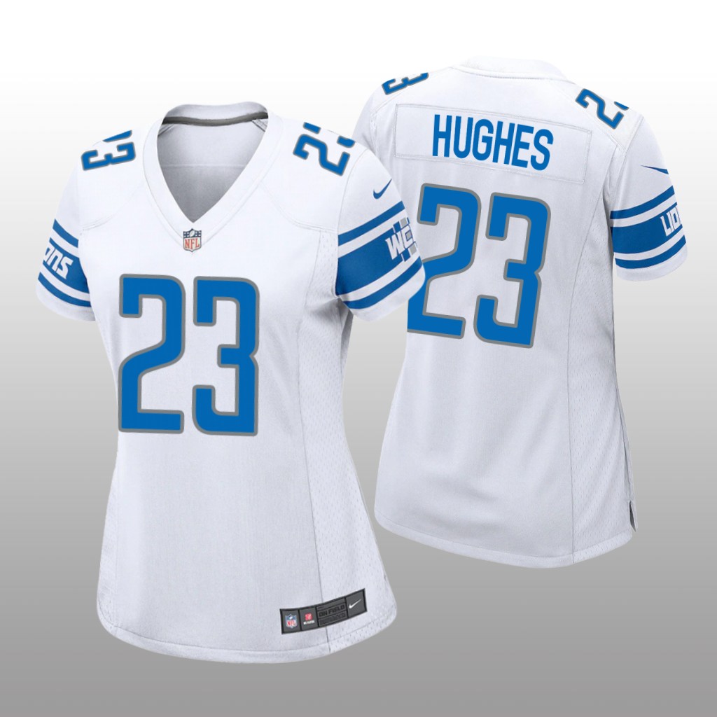 Detroit Lions Mike Hughes White Jersey Game - Women's
