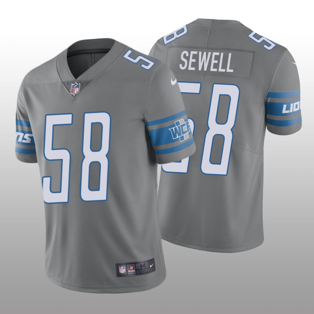 Detroit Lions Penei Sewell Steel Jersey Color Rush Limited - Men's