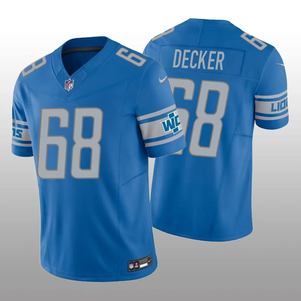 Detroit Lions Taylor Decker Blue Jersey Vapor F.U.S.E. Limited - Men's