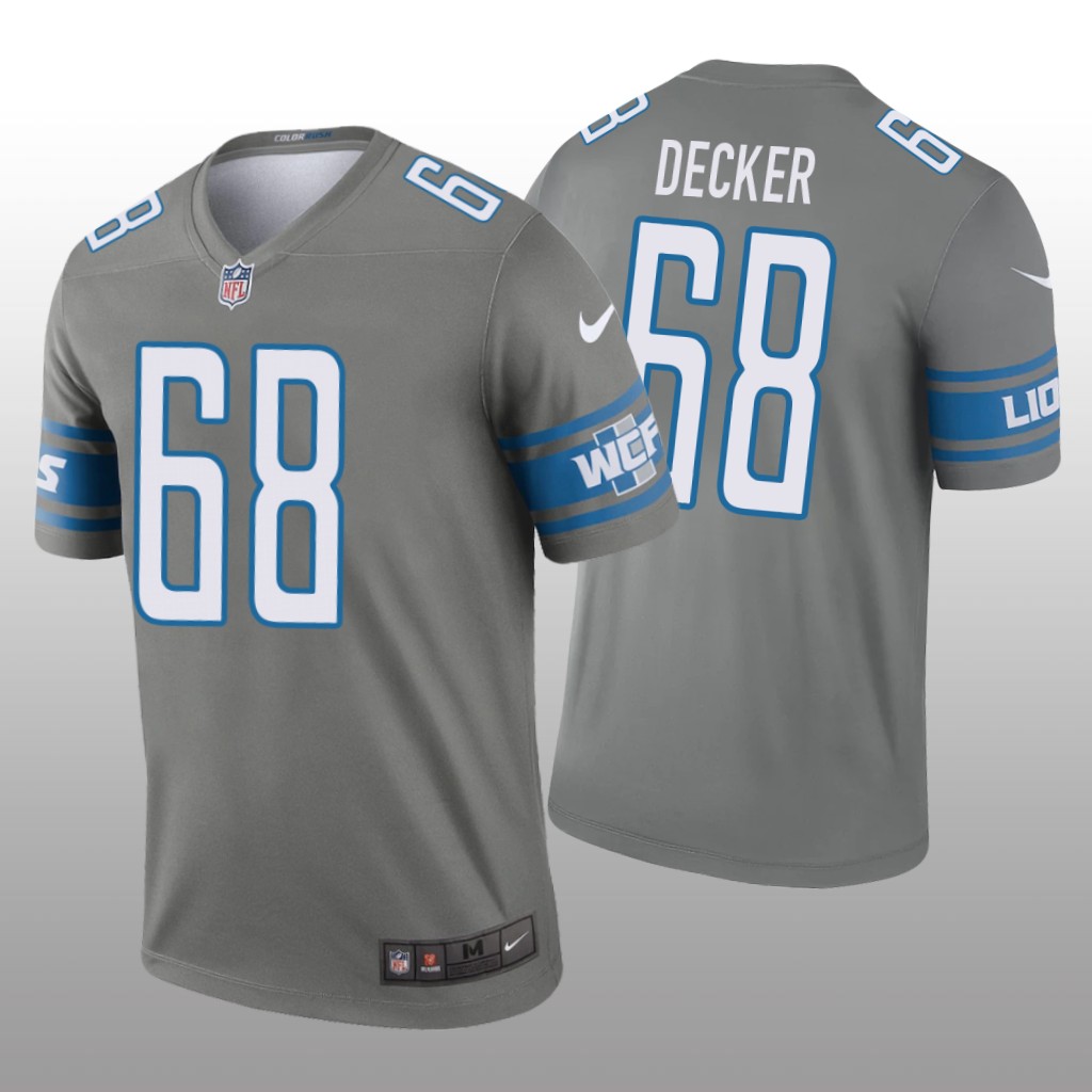 Detroit Lions Taylor Decker Steel Jersey Legend - Men's