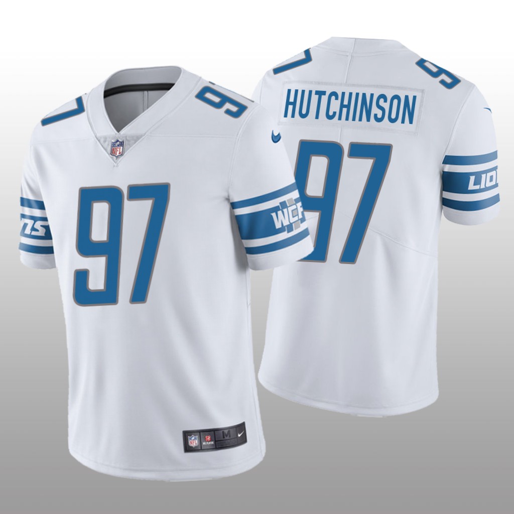 Detroit Lions White 2022 NFL Draft Vapor Limited Aidan Hutchinson Jersey