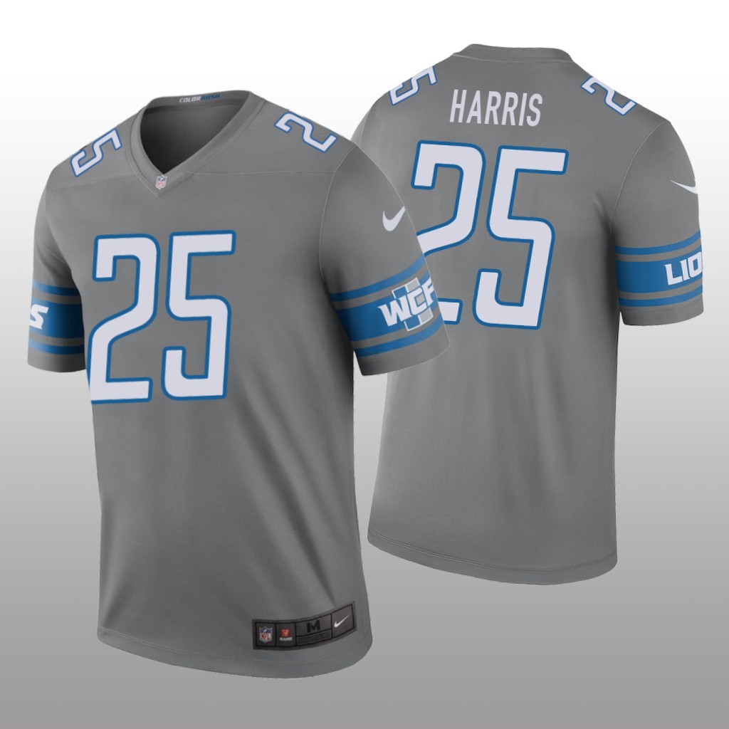 Detroit Lions Will Harris Steel Jersey Color Rush Legend - Men's