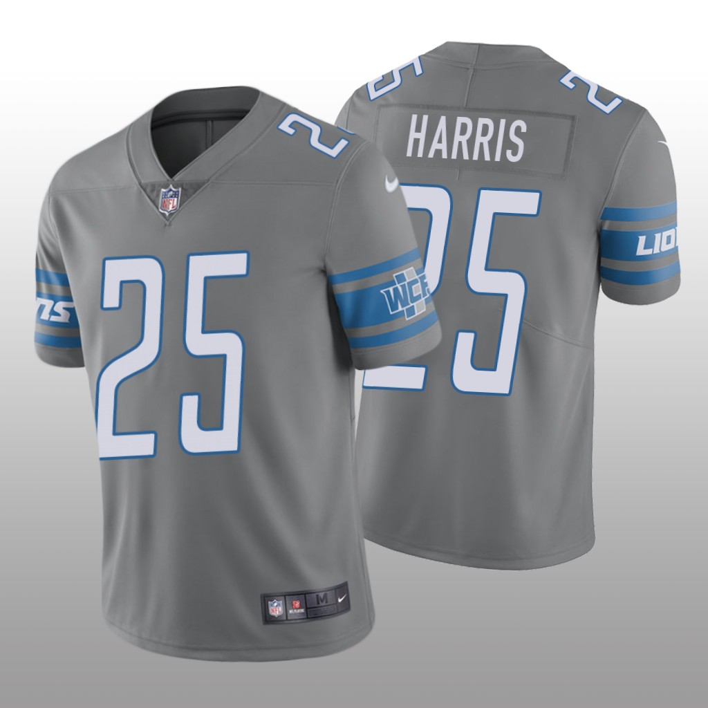 Detroit Lions Will Harris Steel Jersey Color Rush Limited - Men's