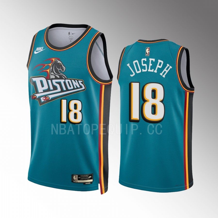 Detroit Pistons Cory Joseph 2022-23 Classic Edition Teal #18 Jersey Swingman