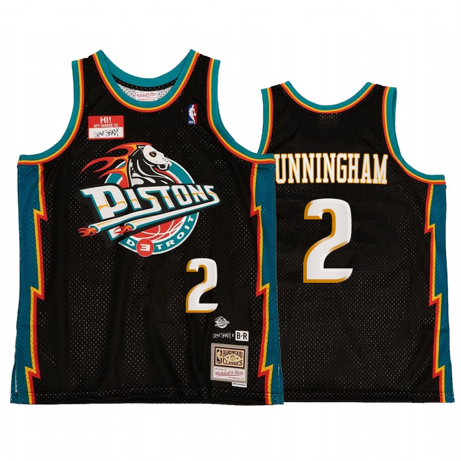 Detroit Pistons NBA BR Remix Cade Cunningham Black Jersey HWC Limited Edition