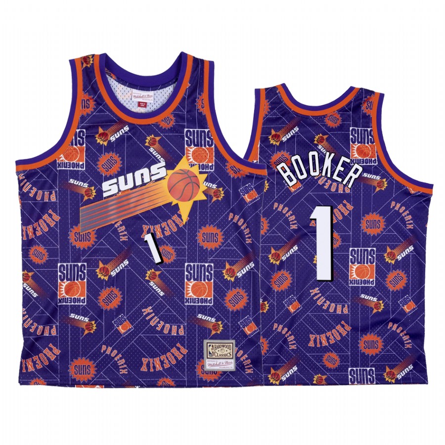 Devin Booker #1 Phoenix Suns Purple Tear Up Pack Jersey