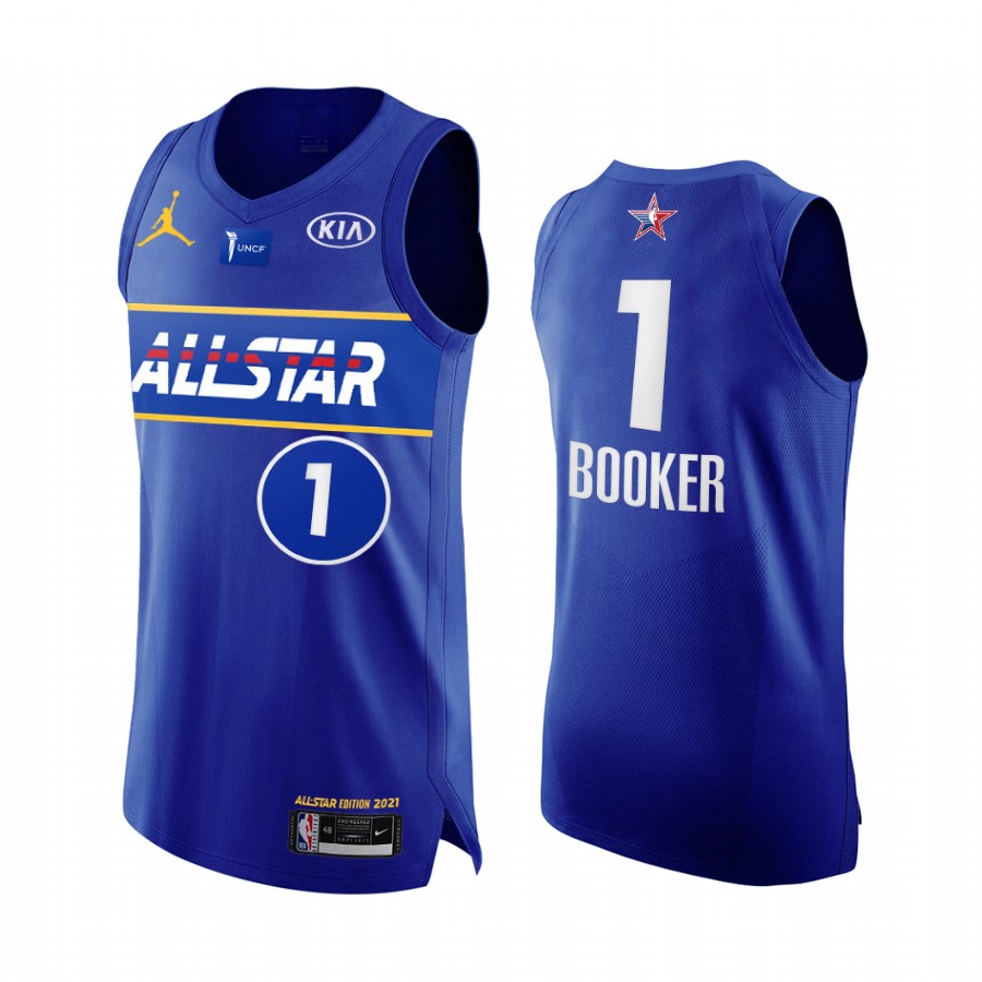 Devin Booker 2021 All-Star Jersey Blue Western Conference Suns Uniform